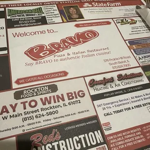 ramen and noodles, menu