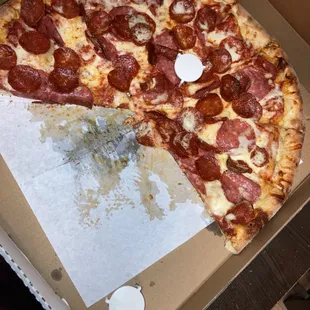 Extra large pepperoni and salami Two Toppings Pizza