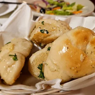 Dinner @Bravo's; 10/29/2023. 2nd Order of Complimentary Garlic Rolls. Omg, I ate 3 Garlic Rolls, couldn't even eat my Lasagna Dinner! Lol!