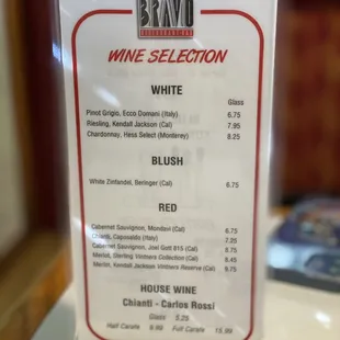 Bar items are extremely limited