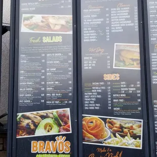 Drive-through menu