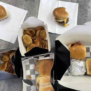 To-go order, already broken into!