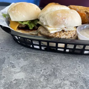 Jalapeño brat slider, and the Western