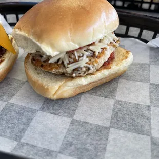 Chicken Parm slider