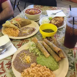 Food feast! Try the menudo.. it was so good. The flautas were so crispy and the shredded beef had lots of flavor.
