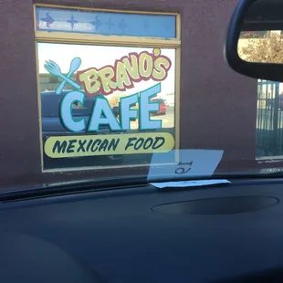 a sign for mexican food