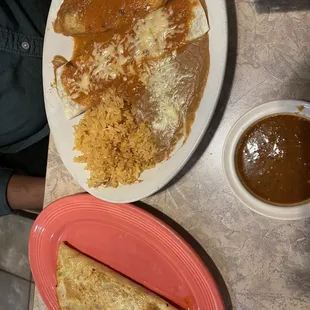 Chile Relleno, Quesadilla and burrito