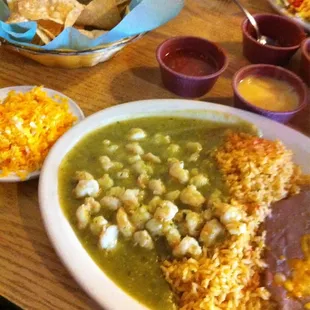 Shrimp In green sauce. The best!!!!