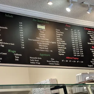 Menu board