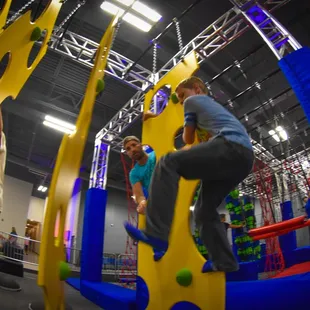 Fun on the Ninja Warrior Course