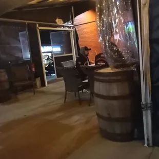 a man sitting at a table