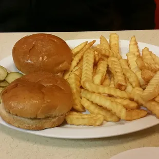 Two Cheeseburgers and Fries