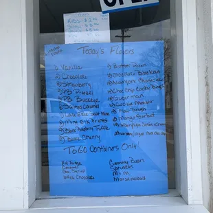 Some flavors offered