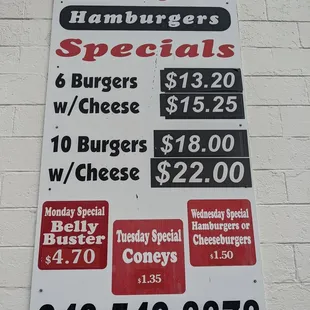 Specials; August 2022