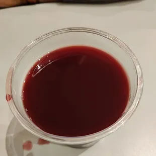 Delicious Chicha Morada it&apos;s made with Peruvian purple corn which made me think it would be heavy but it&apos;s very light and flavorful