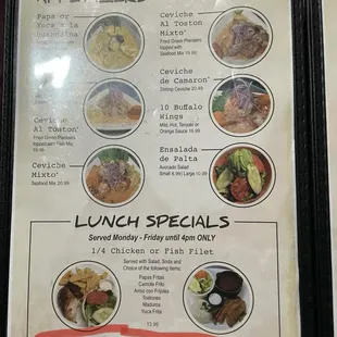 Gratuities automatically included, and if you pay with a card prices are 4% more