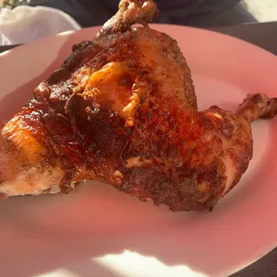 Quarter Chicken with a Salad