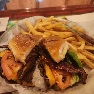 Just ordered the Monster Burger. Looks absolutely delicious. Have a good beer to go with it also.