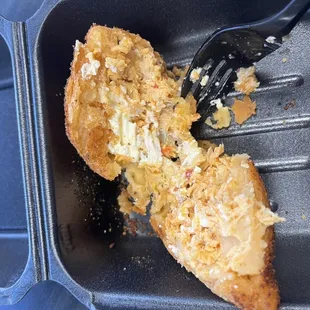 Coxinha- a chicken croquette.