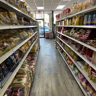 a view of a grocery store