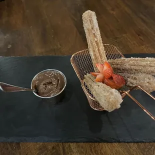 Churros com Nutella