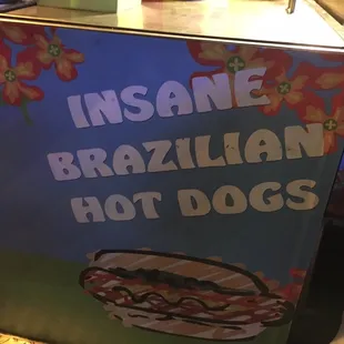 Great Hotdogs, $5 each, gets a 5-Star rating for us! Yum!