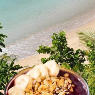 a bowl of fruit and nuts