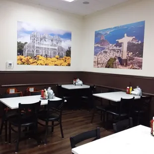 Casual... paper plates and plastic utensils on the tables