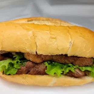 a steak sandwich