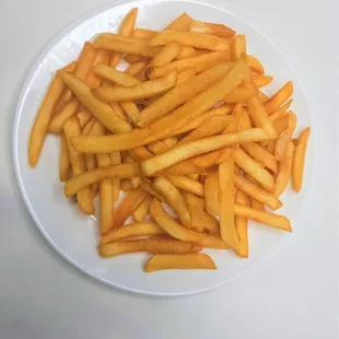 a plate of french fries
