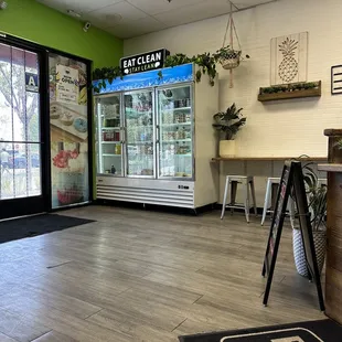 the inside of the store