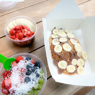 Patriot Bowl Banana and Nutella Pancakes Classic Bowl