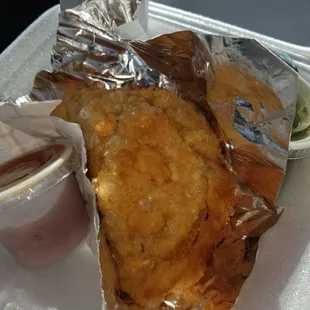 Chicken empanada fried