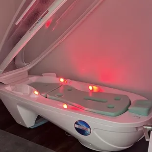 The aqua hydration station, your head is out and you can relax. You will be drenched after this.