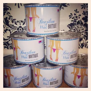 The BWB sells their own soft specialty wax made with essential oils for sensitive skin!!!
