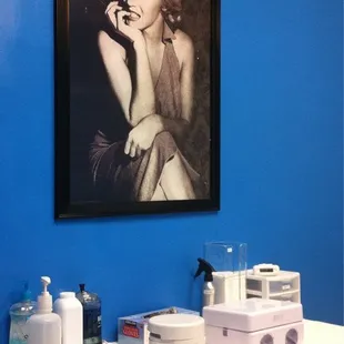 one of the wax rooms