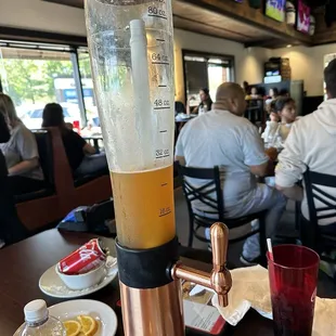 Blue Moon beer tower