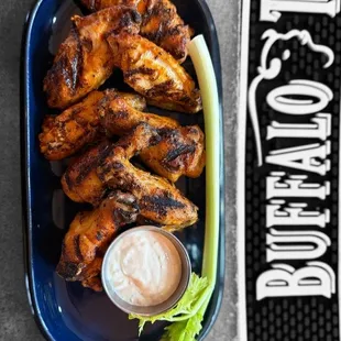 chicken wings and fried chicken, food