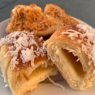 Inside cheese rolls