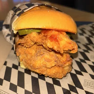 Hot Honey Old Bay BRD Sando