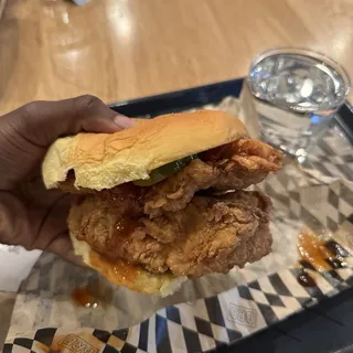 Hot Honey Old Bay BRD Sando