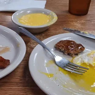 Perfect over medium egg.