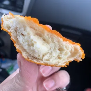 Hair in the bread.