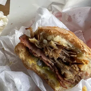 Part of a Cuban!!!!!!  I couldn't wait!!!