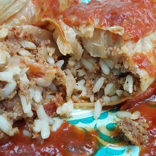 Stuffed cabbage innards