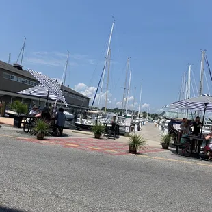 View from out table.
