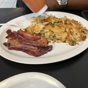 Home Fries and Beef Bacon