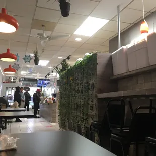 Main counter from rear table seating area