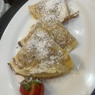 Strawberry crepes