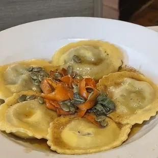 Mushroom ravioli